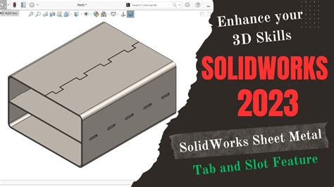 solidworks sheet metal tab and slot|tab and slot joints.